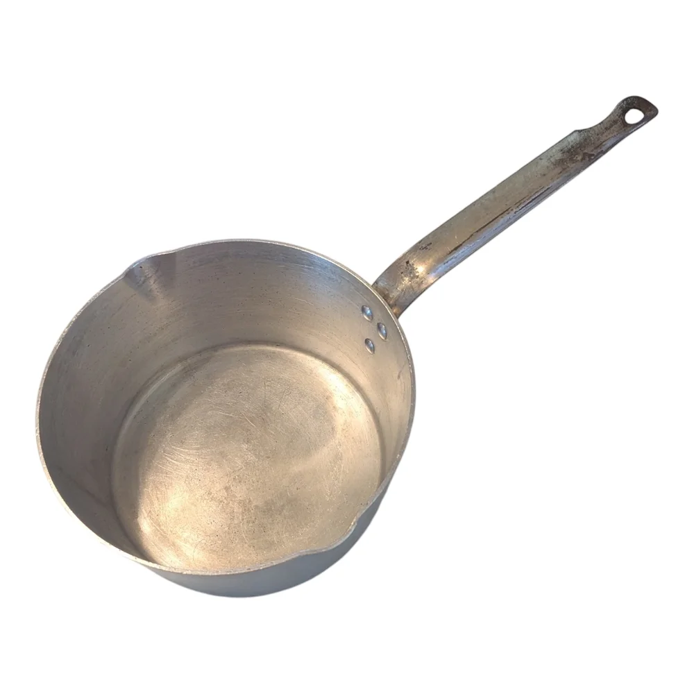 40s-60s MCM Buckeye Real Solid Aluminum Wooster Ohio USA 12 Gauge 3 Qt Pour Pot